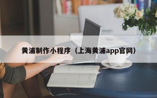 黑龙江黄浦制作小程序（上海黄浦app官网）