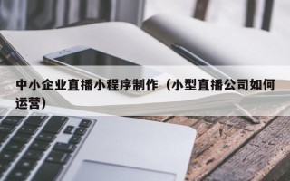 黑龙江中小企业直播小程序制作（小型直播公司如何运营）